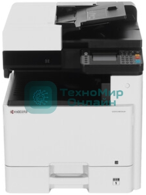 МФУ лазерное Kyocera Ecosys M8124cidn (1102P43NL0), A3, цветной, печ. до 24 стр/мин. (А4) до 12 стр/мин. (А3), скан. до 50 стр/мин., 1200 x 1200 dpi (печать) 600x600dpi (скан.), USB, RJ-45, NFC, Air Print, Mopria