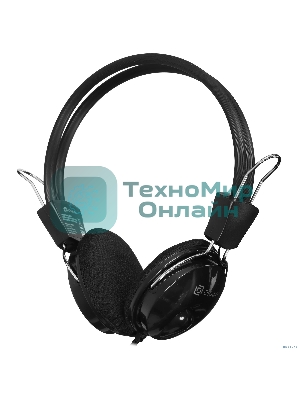 Проводные наушники Oklick HS-M200 черный, накладные, Jack 3.5 мм
