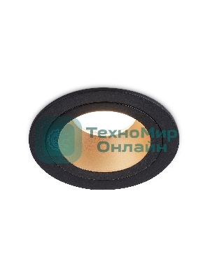 Встраиваемый точечный светильник Ambrella light TN102825 BK/GD черный/золото GU5.3 D92*50