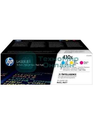 Картридж лазерный комплект HP 410X (CF252XM) голубой/пурпурный/желтый для HP Color LaserJet Pro M377/M452