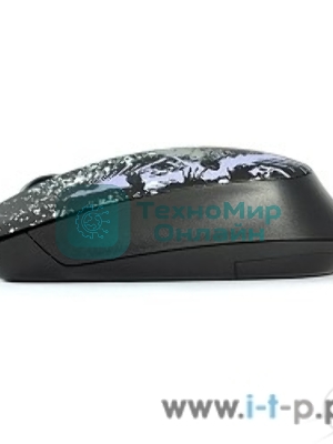 Мышь беспроводная Crown CMM-930W черный, 1600 dpi, радиоканал, USB, кнопки - 4