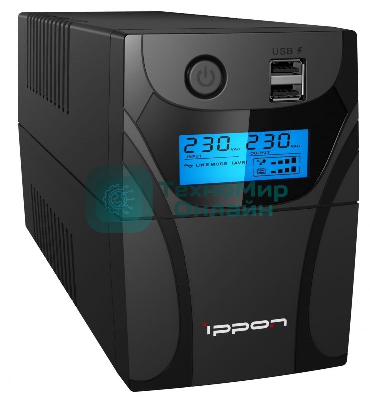 Источник бесперебойного питания Ippon Back Power Pro II 500 300Вт 500ВА черный