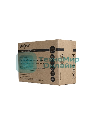Источник бесперебойного питания ExeGate EP285538RUS Power Back BNB-600.LED.AVR.C13.RJ 600VA/360W, LED, AVR,4*IEC-C13, RJ45/11, черный