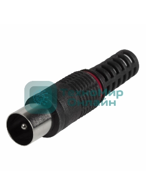 Разъем штекер TV PROconnect без пайки черный