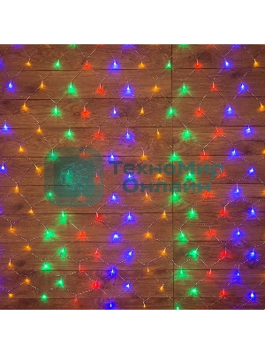Гирлянда Neon-night Сеть с контроллером 1.5х1.5м 150 LED мульти. прозрачный провод 12Вт 220В IP20