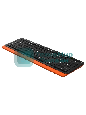 Клавиатура проводная A4Tech Fstyler FKS10, USB, черный/оранжевый