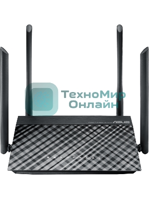 Маршрутизатор беспроводной Asus RT-AC1200 10/100BASE-TX черный (Dual Band)