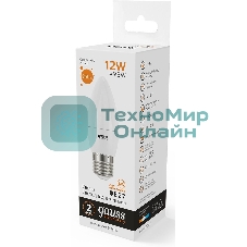 Лампа светодиодная Gauss Elementary 30212 12Вт цок.: E27 свеча 220B 3000K св. свеч. белый теп. (упак.: 10 шт)