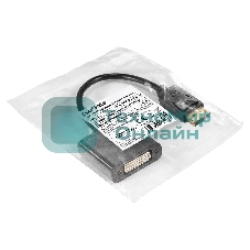 Кабель-переходник DisplayPort-DVI-D ExeGate EX-A-DPM-DVIF-0.15 (20M/29F, 0,15м, позолоченные контакты)