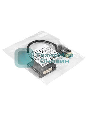 Кабель-переходник DisplayPort-DVI-D ExeGate EX-A-DPM-DVIF-0.15 (20M/29F, 0,15м, позолоченные контакты)