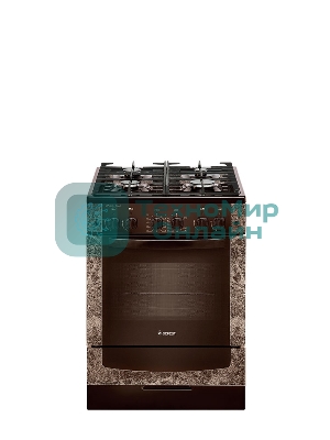 Плита газовая Gefest ПГ 6500-02 0114 коричневый, конфорок 4 шт, духовка 52 л, 60 см x 85 см x 60 см