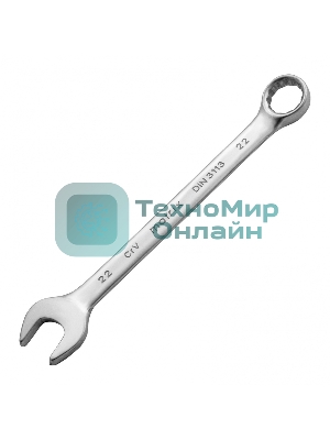 Ключ комбинированный Matrix 22 мм, CrV, матовый хром