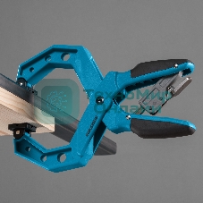 Струбцина Gross 20805 клещеобразная пластиковый корпус храповый механизм жесткой фиксации 4''/100м