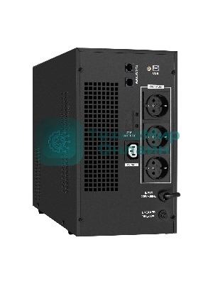 Источник бесперебойного питания (инвертор, синус, для котла) ExeGate SineTower SN-3000.LCD.AVR.3SH.1C13.RJ.USB 3000VA/2400W, чистая синусоида, LCD дисплей, AVR, 3*Schuko+1*C13, RJ45/11, USB, линейно-интерактивный, черный