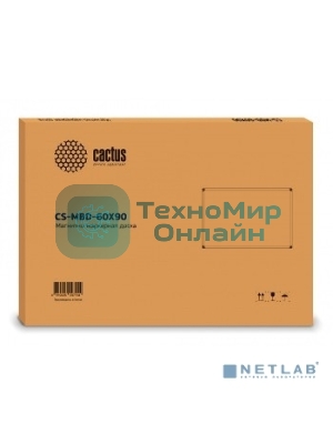 Демонстрационная доска Cactus CS-MBD-60X90 магнитно-маркерная, лак, 60x90 см, алюминиевая рама