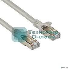 Патч-корд ExeGate FTP-RJ45-RJ45-C5e-CU-5M-GY, FTP, cat.5e, 5м, медь, серый