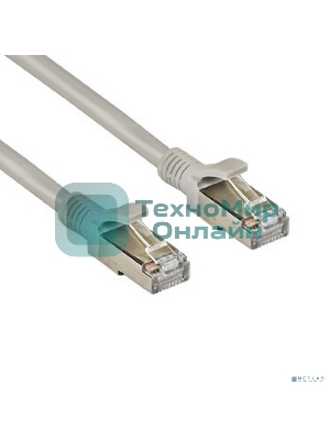 Патч-корд ExeGate FTP-RJ45-RJ45-C5e-CU-5M-GY, FTP, cat.5e, 5м, медь, серый