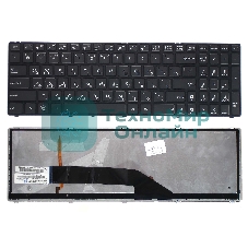 Клавиатура для ноутбука Asus K50 K60 K70 черная с подсветкой