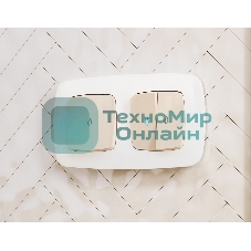 Лицевая панель OMEGA (Бежевый глянец) для 1-кл выключателей с подсветкой QUANT OP3020