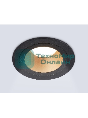 Встраиваемый точечный светильник Ambrella light TN102825 BK/GD черный/золото GU5.3 D92*50