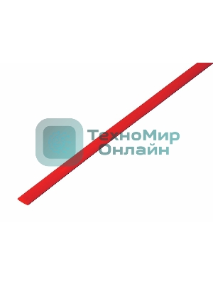 Трубка термоусадочная Rexant 4.0/2.0 1м красн.