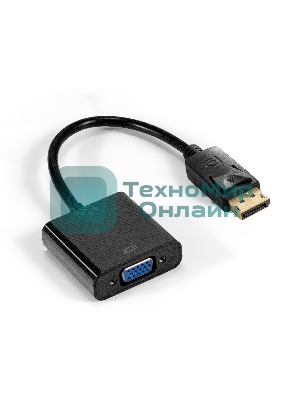Кабель-переходник DisplayPort-VGA ExeGate EX-DPM-VGAF-0.2 (20M/15F, 0,2м)