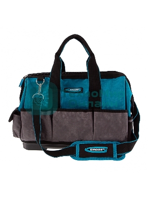 Сумка для инструмента Gross Handwerker, 26 карманов, пластик. дно, наплечный ремень, 400х225х310 мм