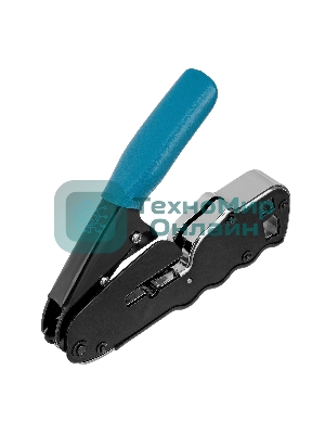 Клещи для обжима телефонных и компьютерных клемм Gross RJ45, 8P и RJ11/12, 6P, компакт., CAT5