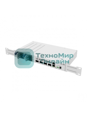 Коммутатор Mikrotik CRS504-4XQ-IN, 1x10Base-T/100Base-TX, 4xQSFP28, Switching capacity 800 Gbps