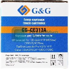 Картридж лазерный G&G GG-CE313A CE313A пурпурный (1000 стр.) для HP LaserJet Pro MFP M175nw/CP1025/1025nw/M275 MFP