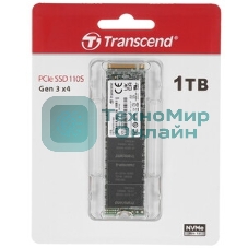 Накопитель SSD Transcend SSD MTE110S, 2048Gb, M.2(22x80мм), NVMe, PCIe 3.0 x4, 3D TLC, R/W 2500/1700Mb/s, IOPs 200 000/250 000, TBW 800, DWPD 0.2 (12 мес.)