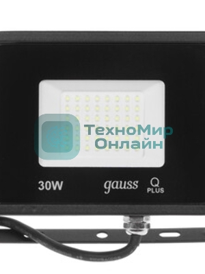 Прожектор светодиодный Gauss LED 30W IP65 6500К черный 1/10
