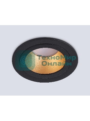Встраиваемый точечный светильник Ambrella light TN102825 BK/GD черный/золото GU5.3 D92*50