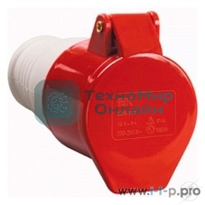 Розетка кабельная 32А 380В 3P+PЕ ССИ-224 IP44 IEK PSR22-032-4