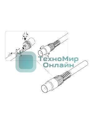 Разъем штекер TV PROconnect без пайки черный