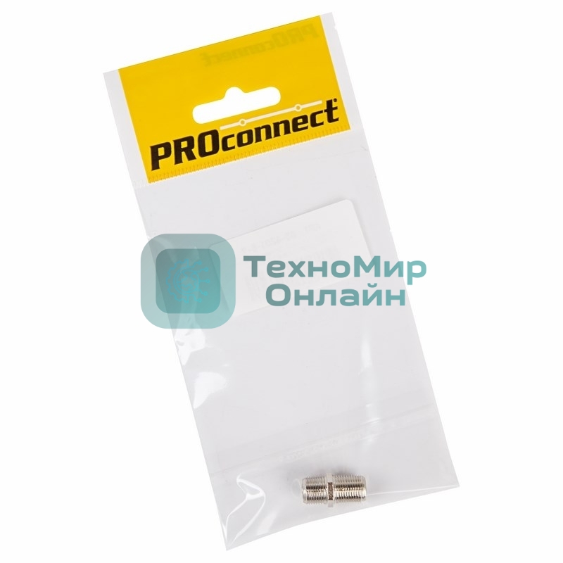 Переходник антенный PROconnect (гнездо F - гнездо F), бочка, (1 шт.) (пакет)