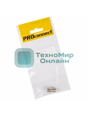 Переходник антенный PROconnect (гнездо F - гнездо F), бочка, (1 шт.) (пакет)