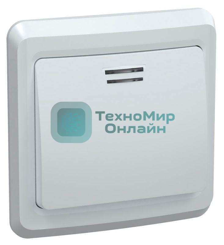 Выключатель 1-кл. СП Вега 10А IP20 ВС10-1-1-ВБ с индик. белый IEK EVV11-K01-10-DM