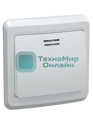 Выключатель 1-кл. СП Вега 10А IP20 ВС10-1-1-ВБ с индик. белый IEK EVV11-K01-10-DM