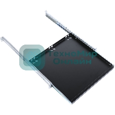 Полка клавиатурная ЦМО с телескопич. направляющими, регул. глубина 580-620 мм, черный (ТСВ-К4-9005)