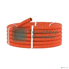 Труба гофрированная ПНД d16мм тяжелая с протяж. оранж. (уп.100м) ДКС 71516