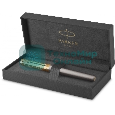 Ручка перьевая Parker Ingenuity Pioneers F571 (2200949) Arrow Grey GT, F, подарочная коробка