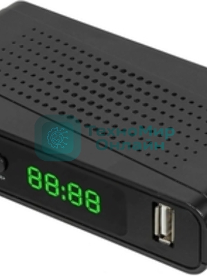 Приставка для цифрового ТВ Hyundai H-DVB520 черный + WiFi-адаптер, DVB-T2, DVB-T, DVB-C, HDMI, USB 2.0 х2