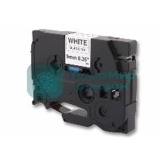 Картридж ленточный Cactus CS-TZ221 9 мм, 8 м, черный шрифт, белый фон, для BROTHER 1010/1280/1280VP/2700VP