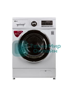 Стиральная машина LG F1096ND3 белая, загрузка фронтальная 6кг, 1000 об/мин., класс: A