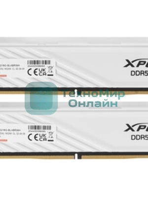 Оперативная память XPG Lancer Blade, DDR5, 32GB (2x16GB), 6400MHz, CL32, DIMM, с радиаторами, RGB, белый