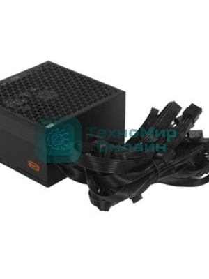 Блок питания PCCOOLER, 750W 80 PLUS  (ATX, ATX 2.4, Non-modular, 1x24(20+4)pin 550мм, 1xCPU*2 8(4+4)pin 610+150мм, 3xPCIe 8(6+2)pin 510мм, 2xSATA*3+MOLEX4pin*1 450+150+150+150мм, Active, 120x120мм, 140x150x86мм, APFC, OVP, SCP, OPP (140-160%, 2ms delay))