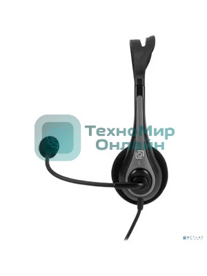 Гарнитура Oklick HS-M300 чёрный/серый, проводная, USB