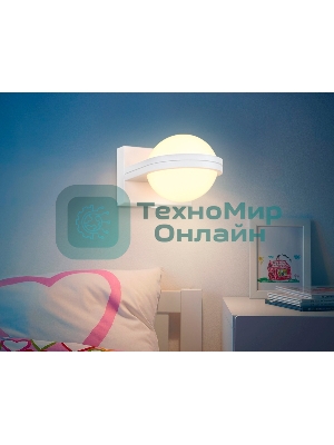Настенный светодиодный светильник Ambrella light FW555 SWH белый песок LED 3000K 5W 80*80*138