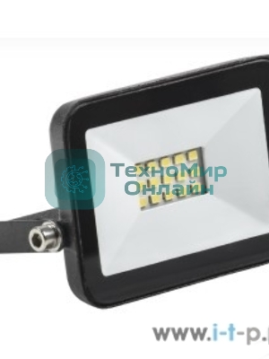 Прожектор светодиодный СДО 06-10 6500К IP65 черный IEK LPDO601-10-65-K02